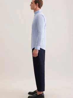Seidensticker Herren Casual Hemd - Slim Fit in hellblau