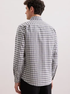 Seidensticker Herren Flanellhemd - Regular Fit in grün