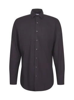 Seidensticker Herren Flanellhemd - Regular Fit in grau
