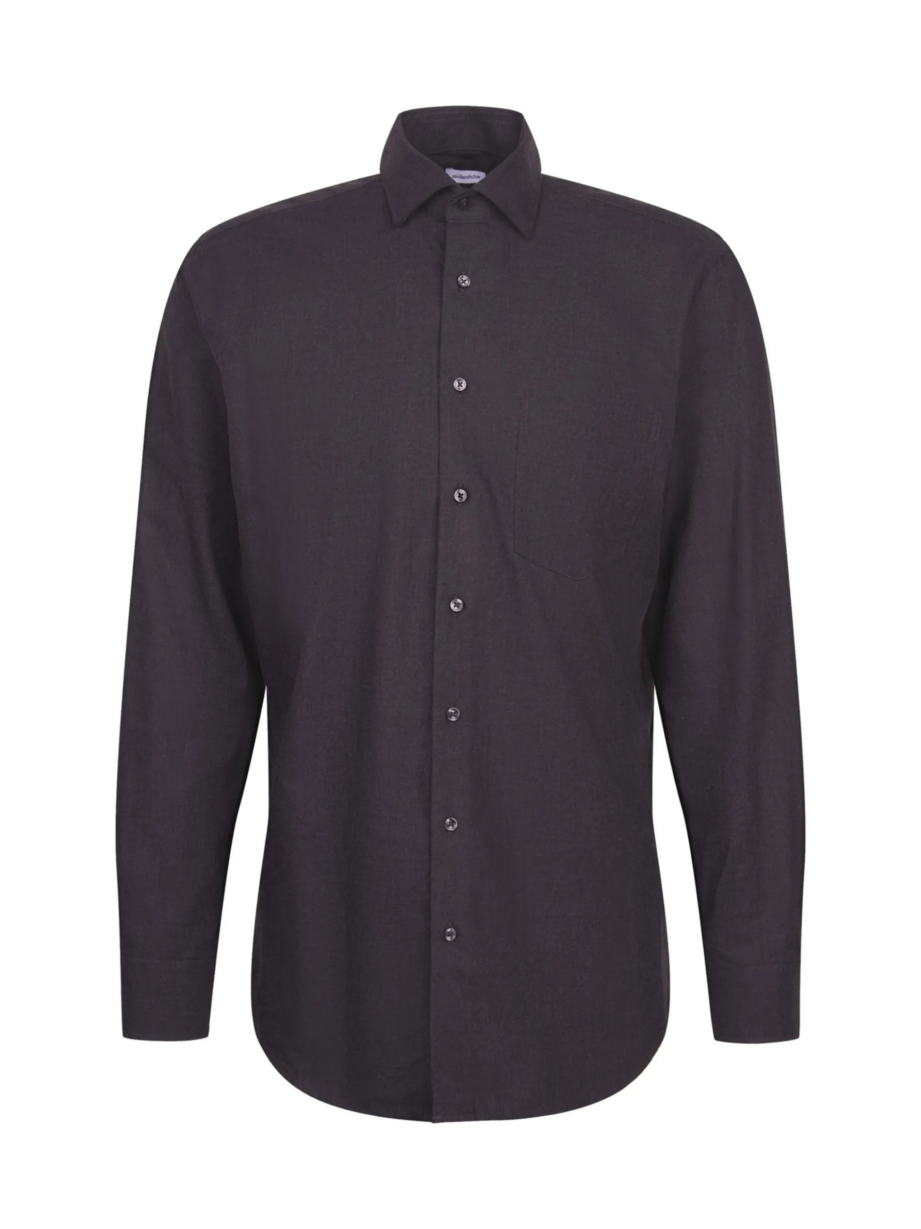 Seidensticker Herren Flanellhemd - Regular Fit in grau
