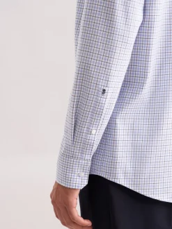 Seidensticker Herren Flanellhemd - Regular Fit in hellblau