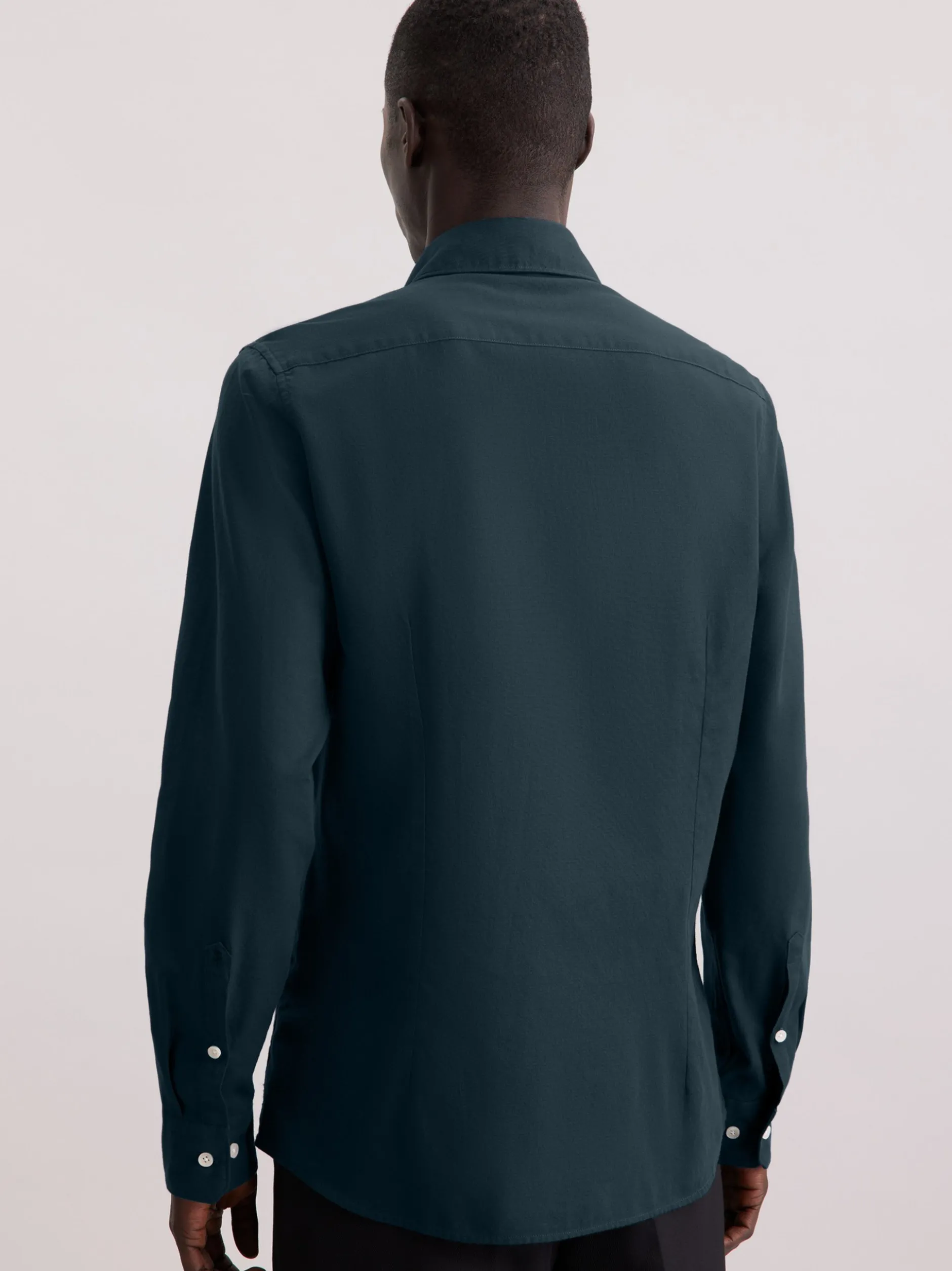 Seidensticker Herren Flanellhemd - Slim Fit in grün
