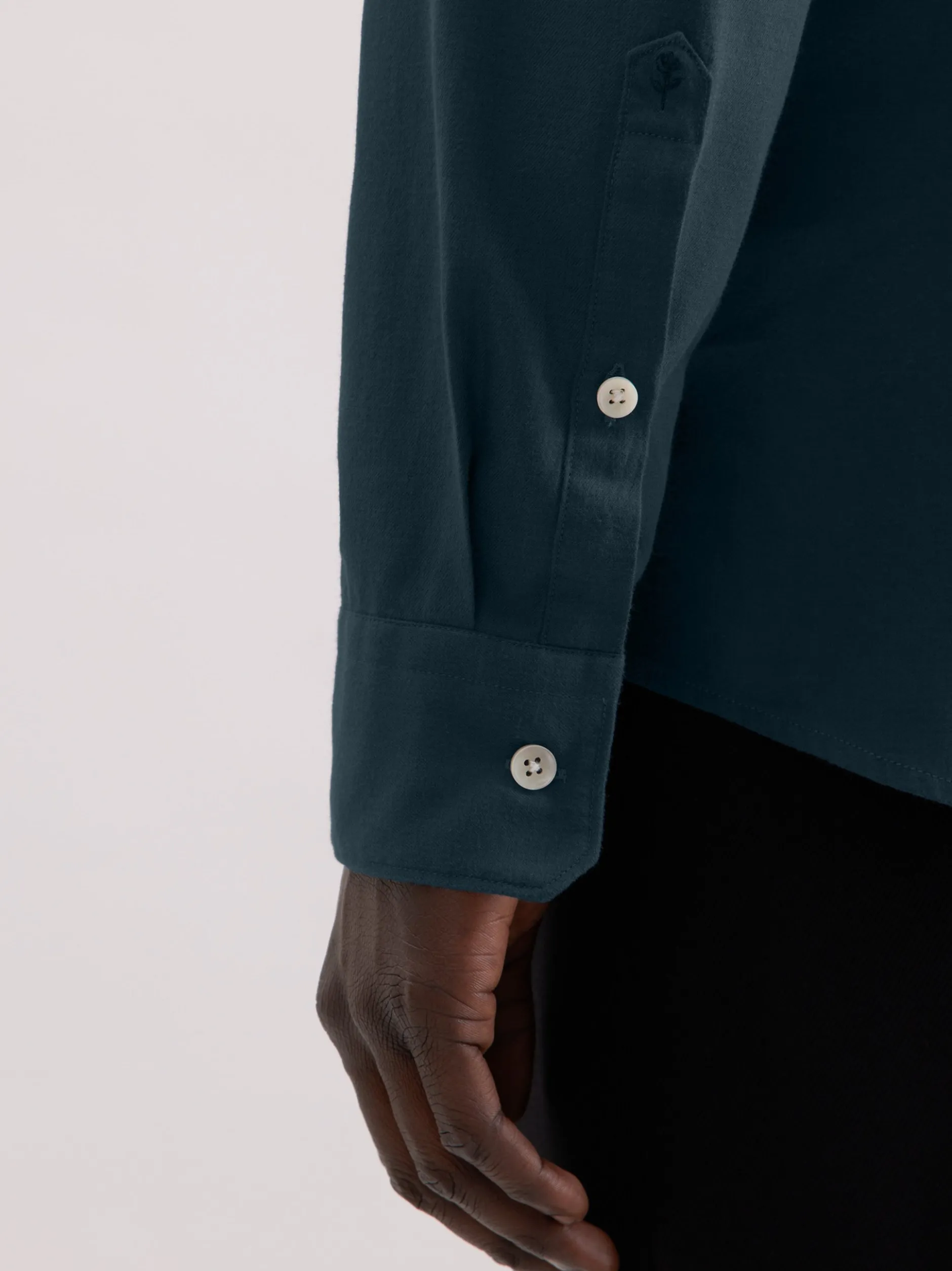 Seidensticker Herren Flanellhemd - Slim Fit in grün