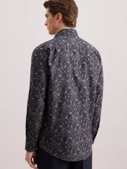 Seidensticker Herren Flanellhemd - Regular Fit in grau