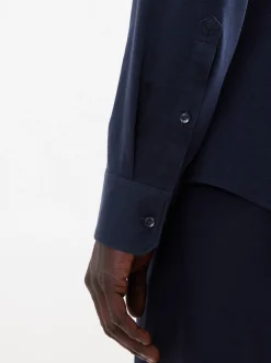 Seidensticker Herren Jerseyhemd - Shaped Fit in blau
