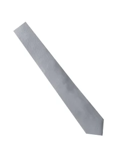 Seidensticker Herren Krawatte - Breit (7cm) Fit in silber