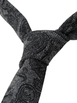 Seidensticker Herren Krawatte - Schmal (5cm) Fit in schwarz