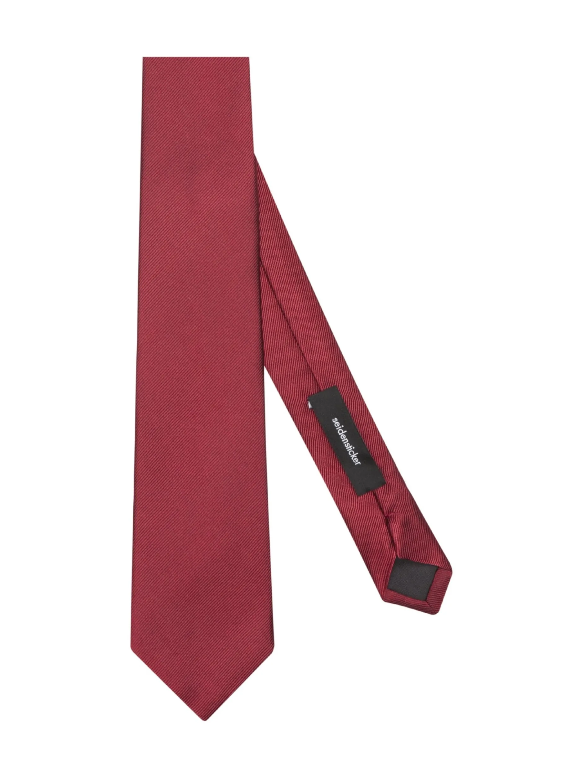 Seidensticker Herren Krawatte - Breit (7cm) Fit in bordeaux