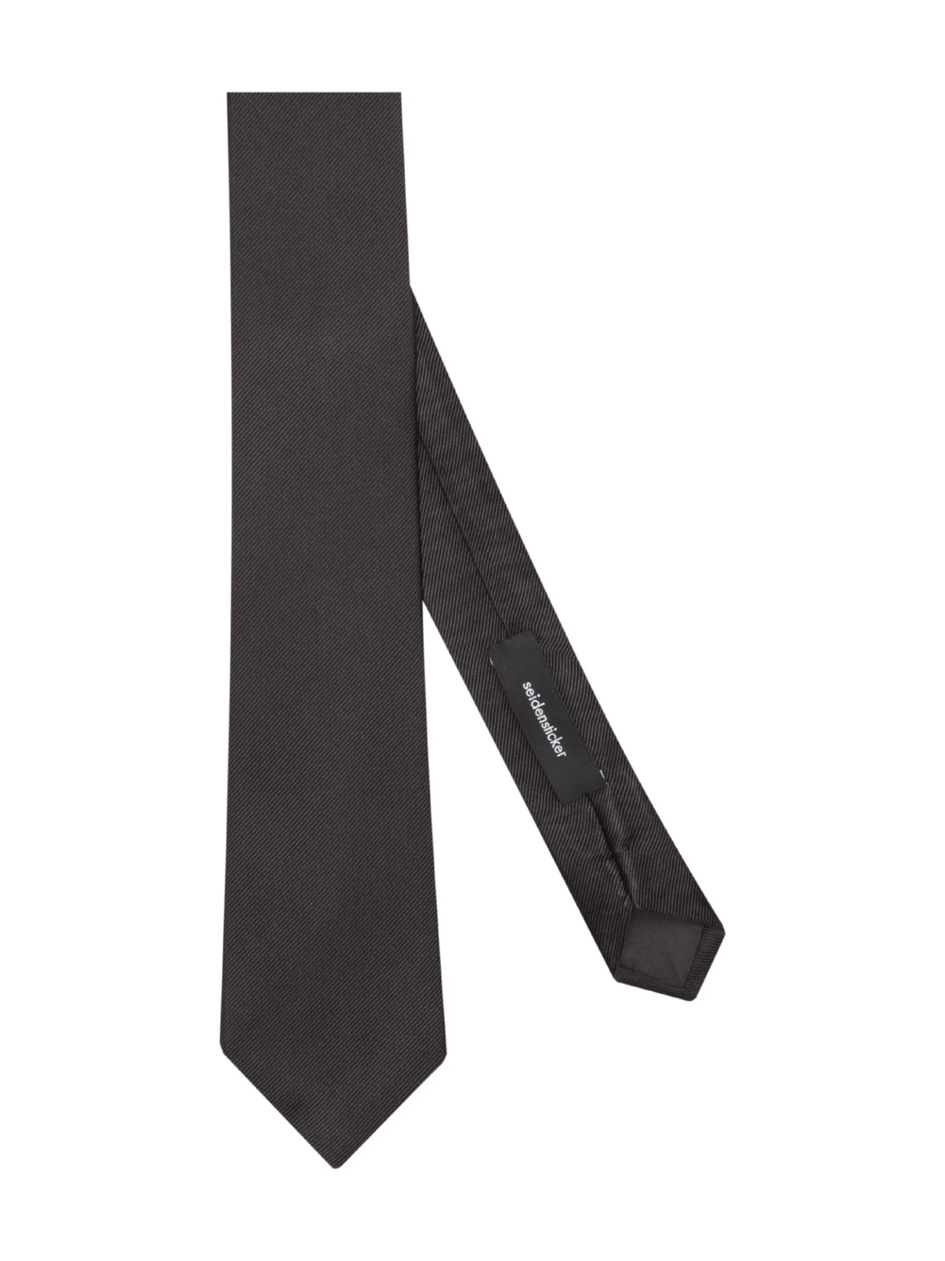Seidensticker Herren Krawatte - Breit (7cm) Fit in anthrazit