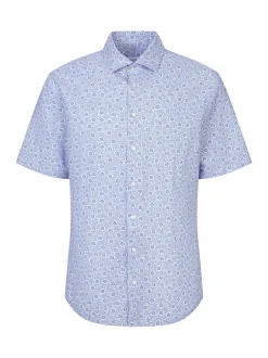 Seidensticker Herren Leinenhemd - Shaped Fit in blau