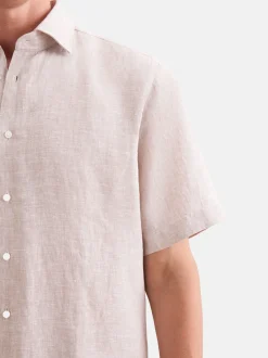 Seidensticker Herren Leinenhemd - Shaped Fit in beige