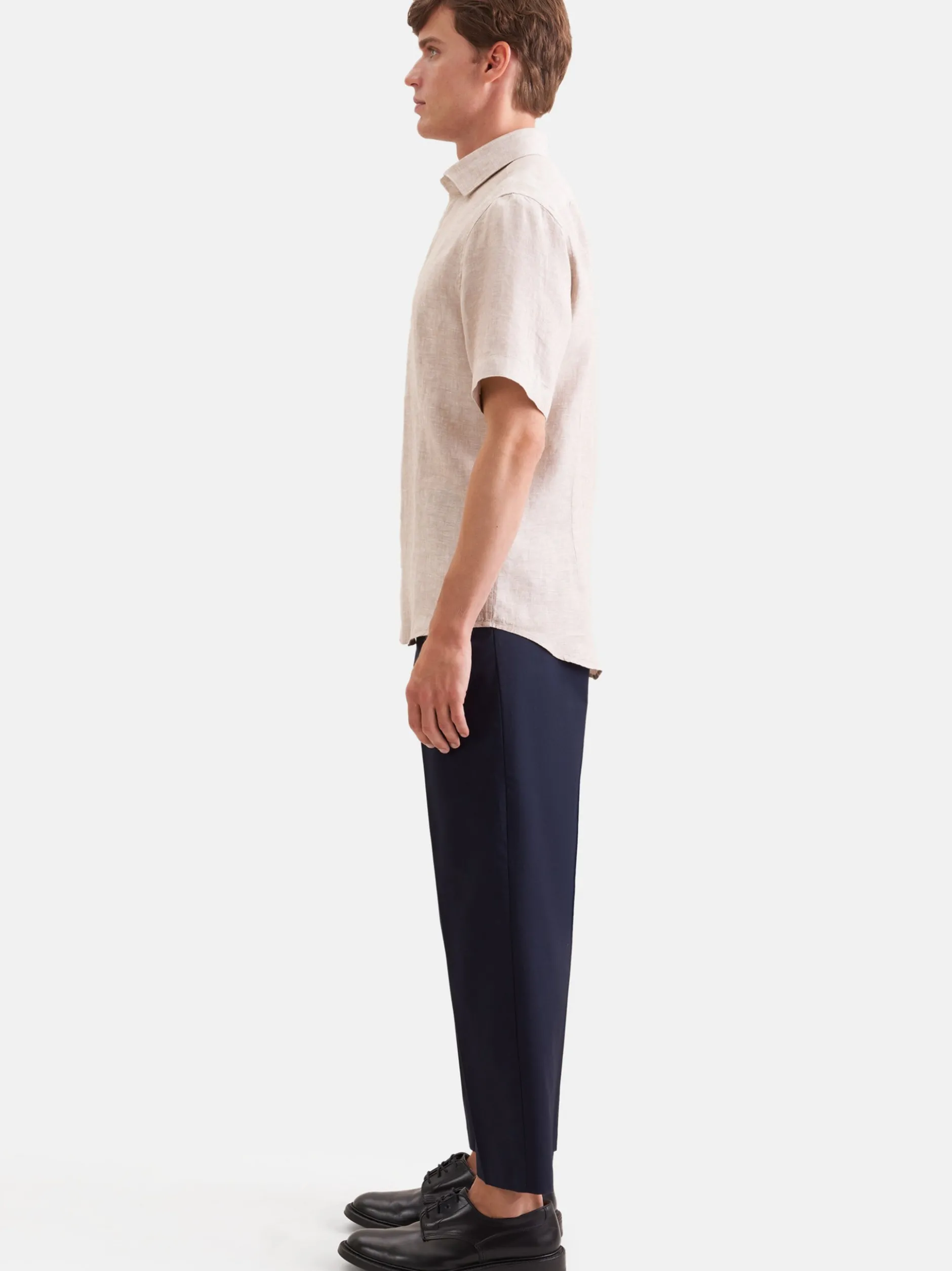 Seidensticker Herren Leinenhemd - Shaped Fit in beige
