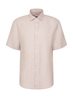 Seidensticker Herren Leinenhemd - Shaped Fit in beige