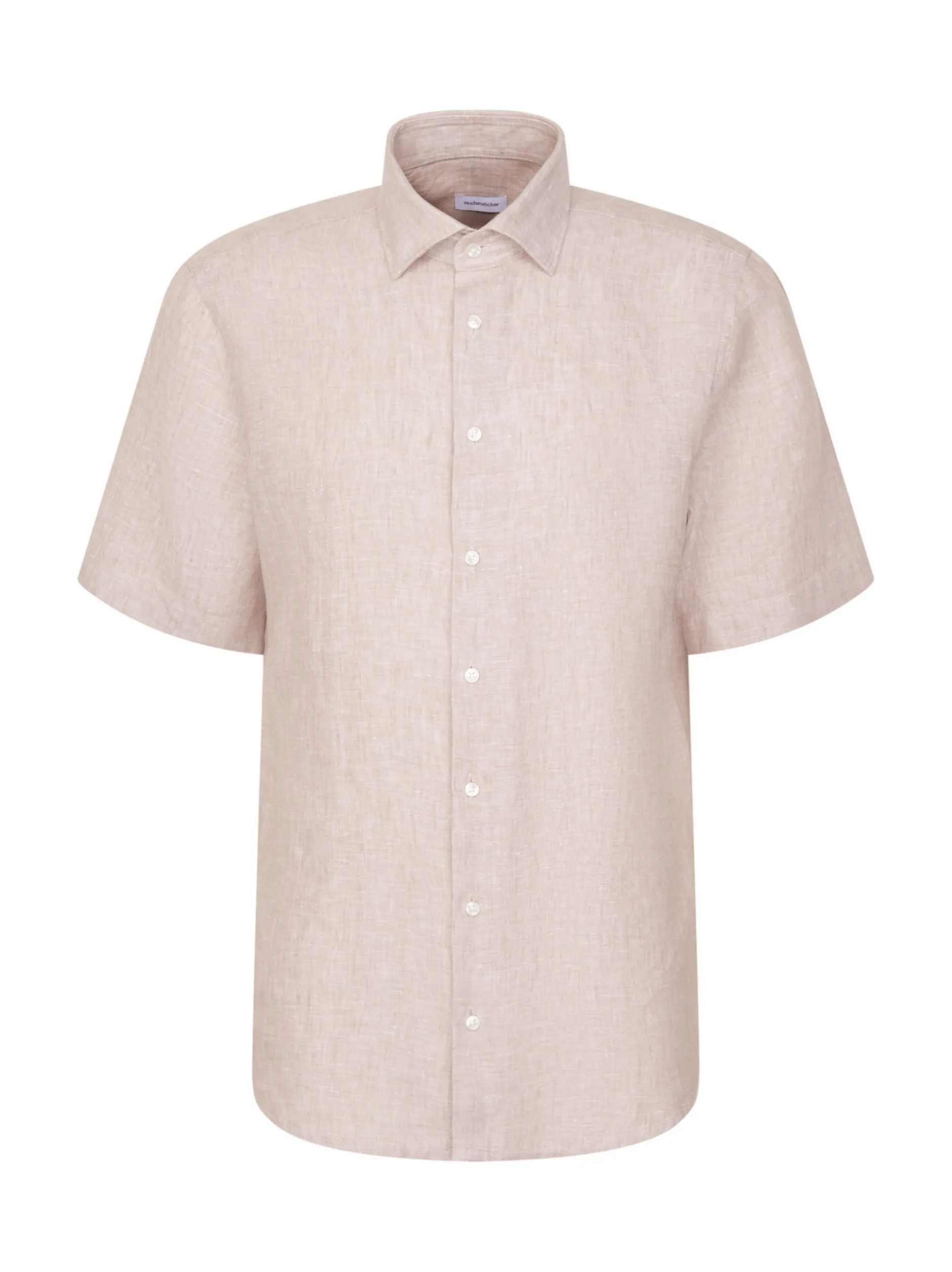 Seidensticker Herren Leinenhemd - Shaped Fit in beige
