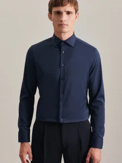 Seidensticker Herren Performance-Hemd - Slim Fit in blau
