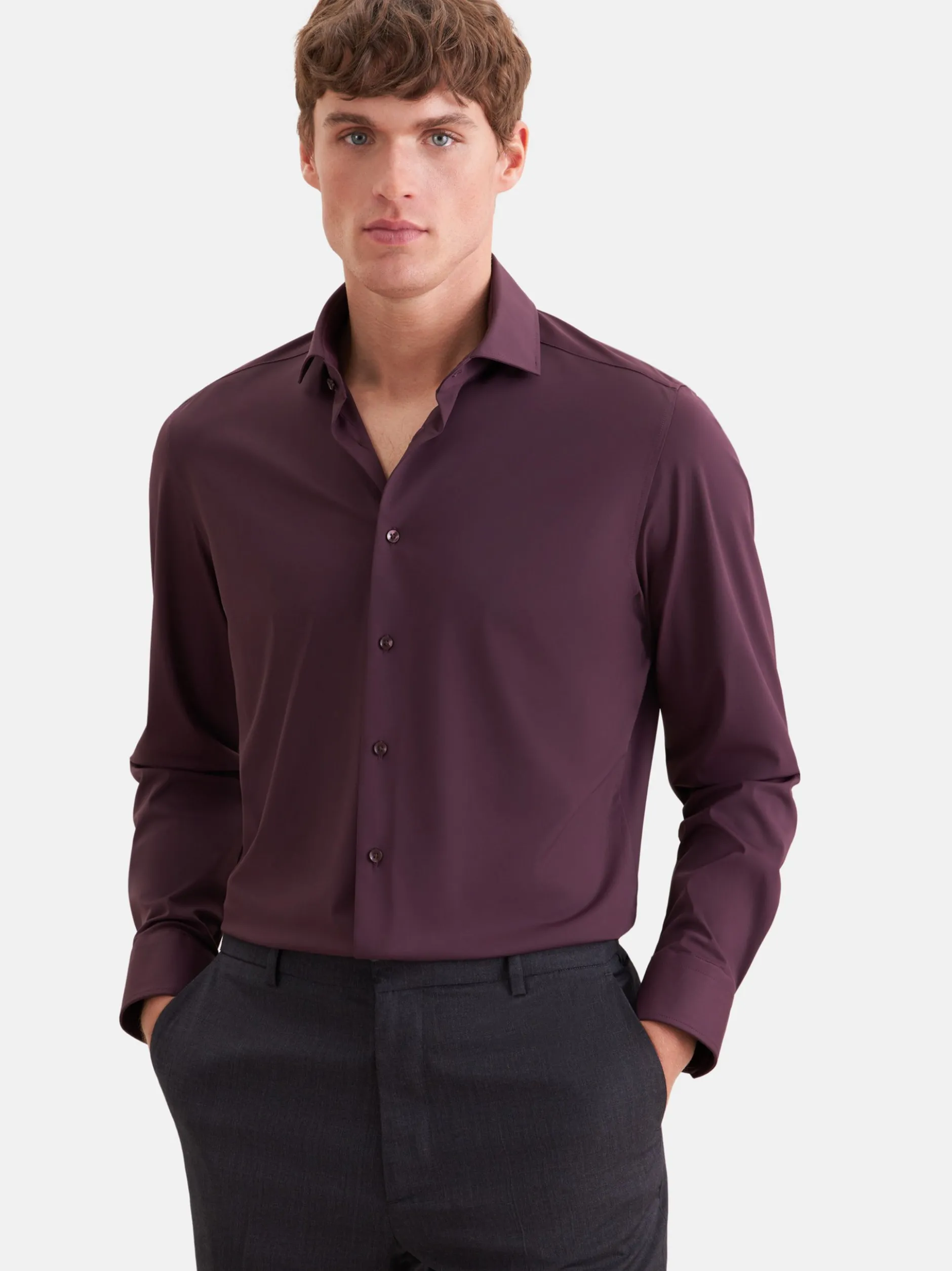 Seidensticker Herren Performance-Hemd - Slim Fit in rot