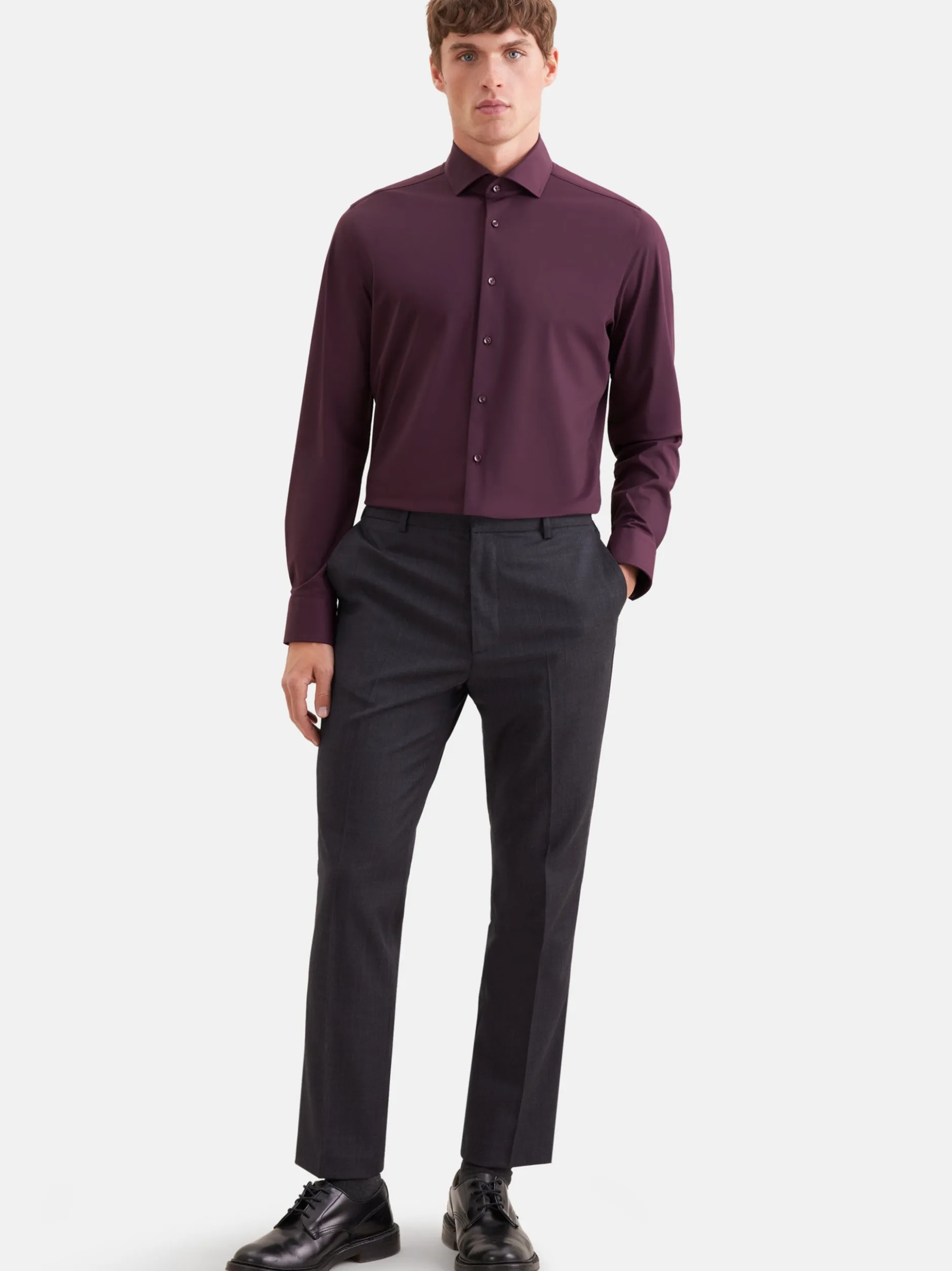 Seidensticker Herren Performance-Hemd - Slim Fit in rot