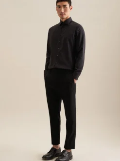 Seidensticker Herren Performance-Hemd - Slim Fit in schwarz