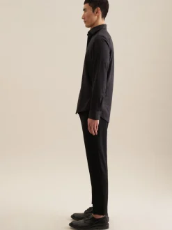 Seidensticker Herren Performance-Hemd - Slim Fit in schwarz