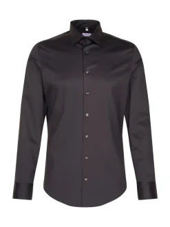 Seidensticker Herren Performance-Hemd - Slim Fit in schwarz