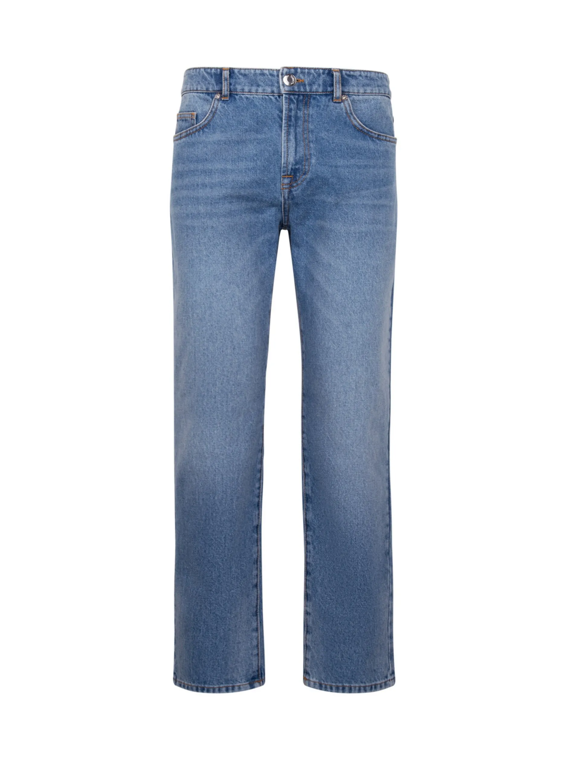 Seidensticker Herren 5-Pocket Denim - Regular Fit in medium stone denim