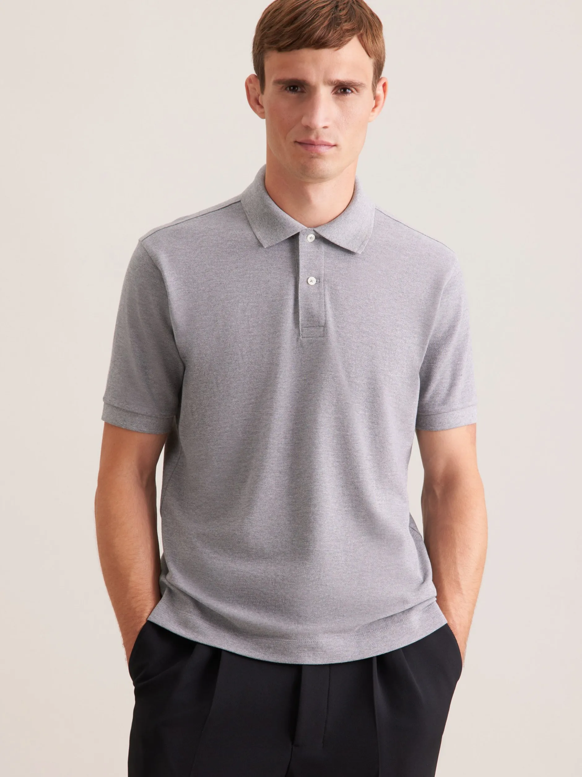 Seidensticker Herren Polo - Regular Fit in grau