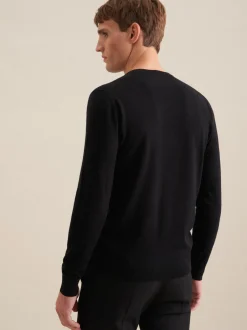 Seidensticker Herren Pullover - Regular Fit in schwarz