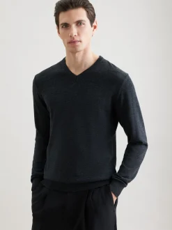 Seidensticker Herren Pullover - Regular Fit in melange