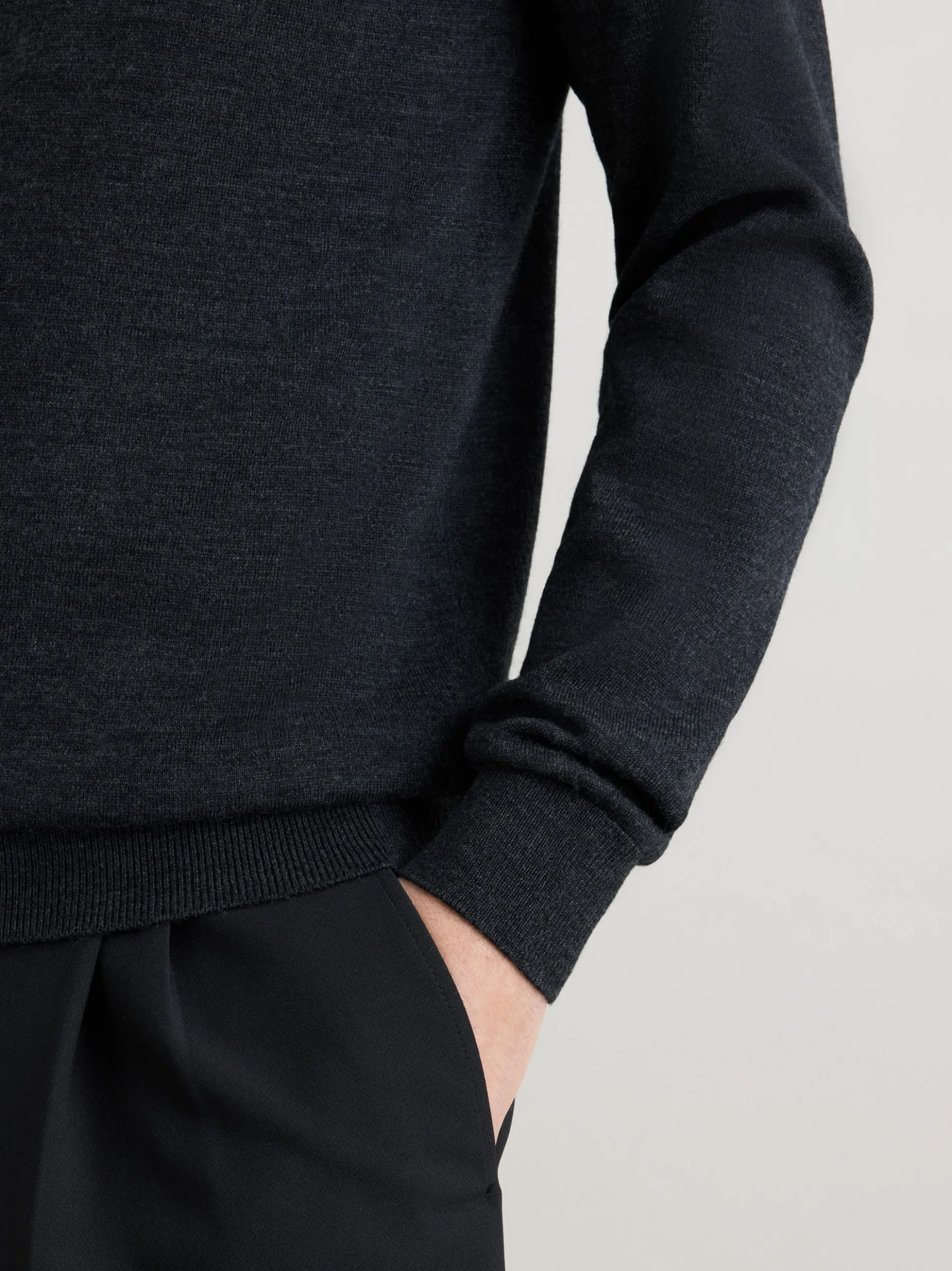 Seidensticker Herren Pullover - Regular Fit in melange