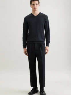 Seidensticker Herren Pullover - Regular Fit in melange