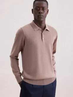 Seidensticker Herren Pullover - Regular Fit in taupe