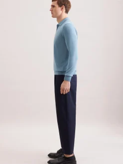 Seidensticker Herren Pullover - Regular Fit in blau