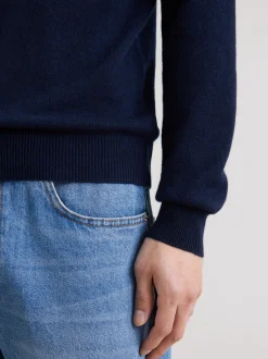 Seidensticker Herren Pullover - Regular Fit in blau