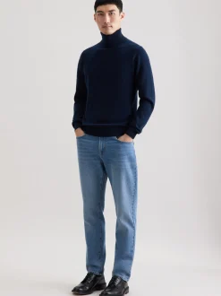 Seidensticker Herren Pullover - Regular Fit in blau
