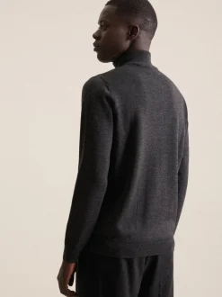 Seidensticker Herren Quarter Zip - Regular Fit in melange