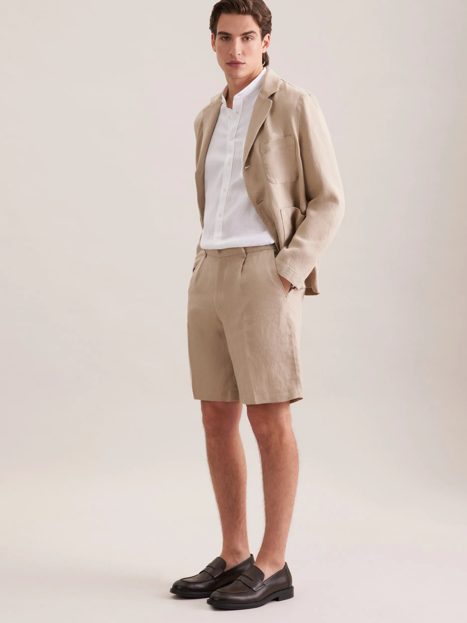 Seidensticker Herren Shorts - Regular Fit in beige