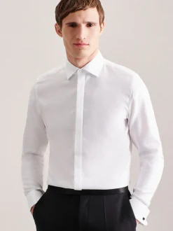Seidensticker Herren Smokinghemd - Shaped Fit in weiß
