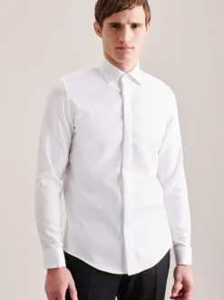 Seidensticker Herren Smokinghemd - Shaped Fit in weiß