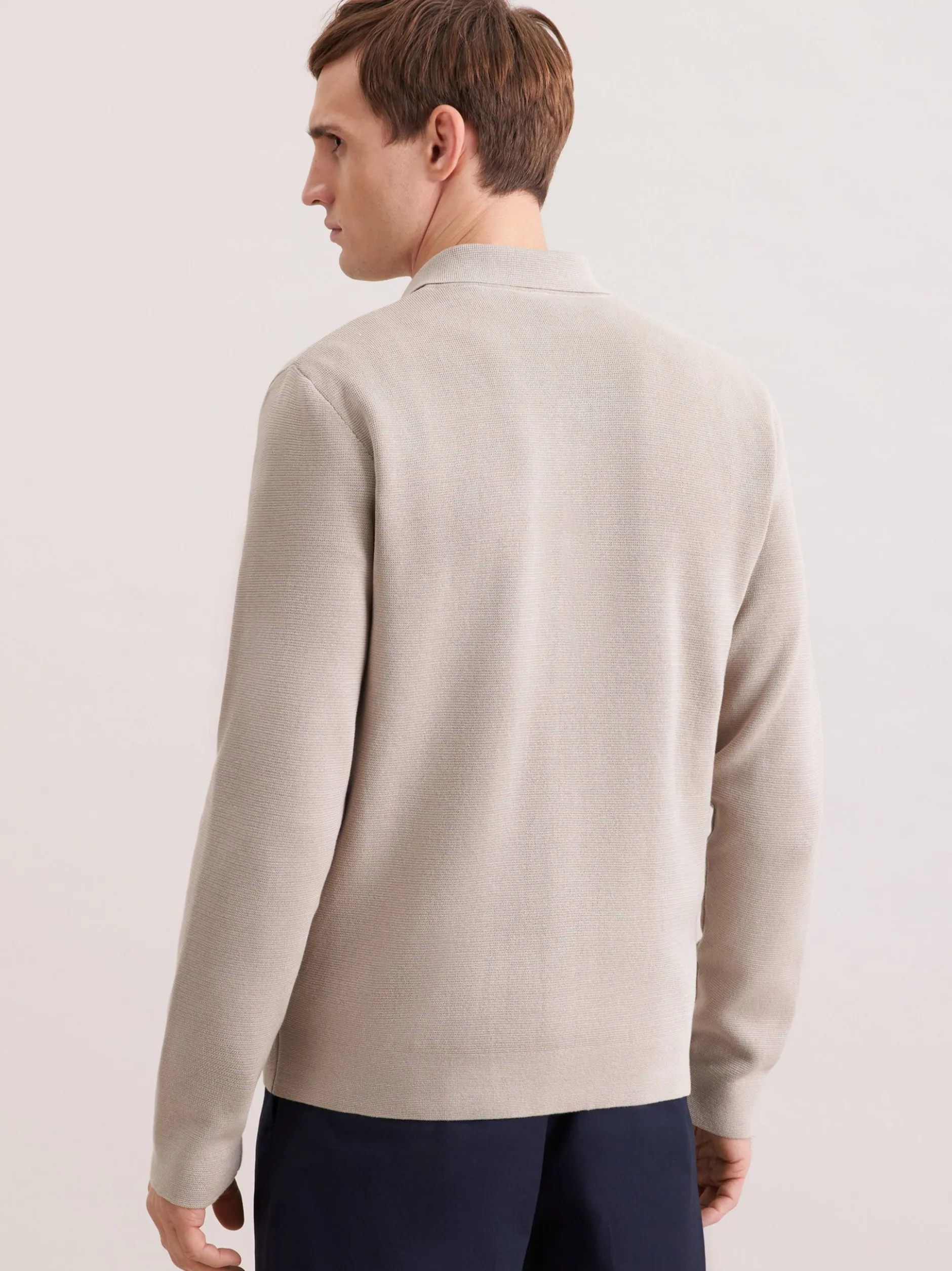 Seidensticker Herren Strickjacke - Regular Fit in beige