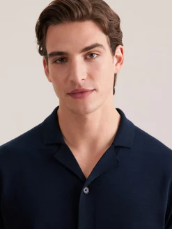 Seidensticker Herren Strick Resort Hemd - Regular Fit in blau