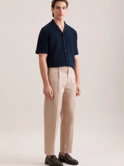 Seidensticker Herren Strick Resort Hemd - Regular Fit in blau