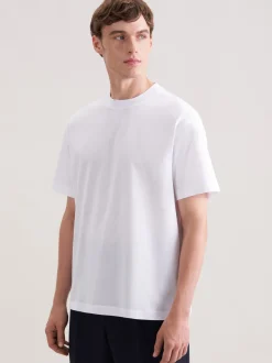 Seidensticker Herren T-Shirt - Regular Fit in weiß