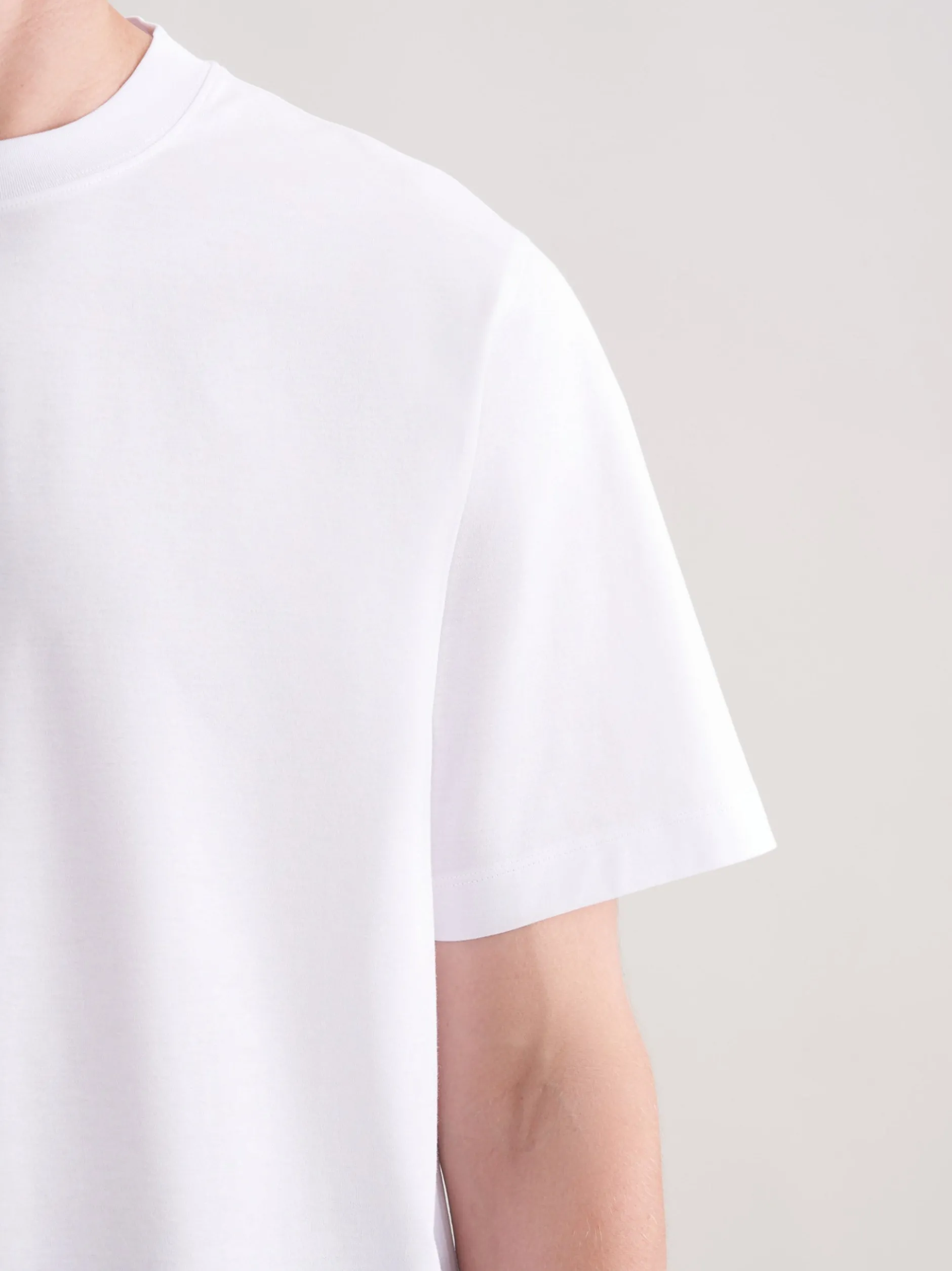 Seidensticker Herren T-Shirt - Regular Fit in weiß