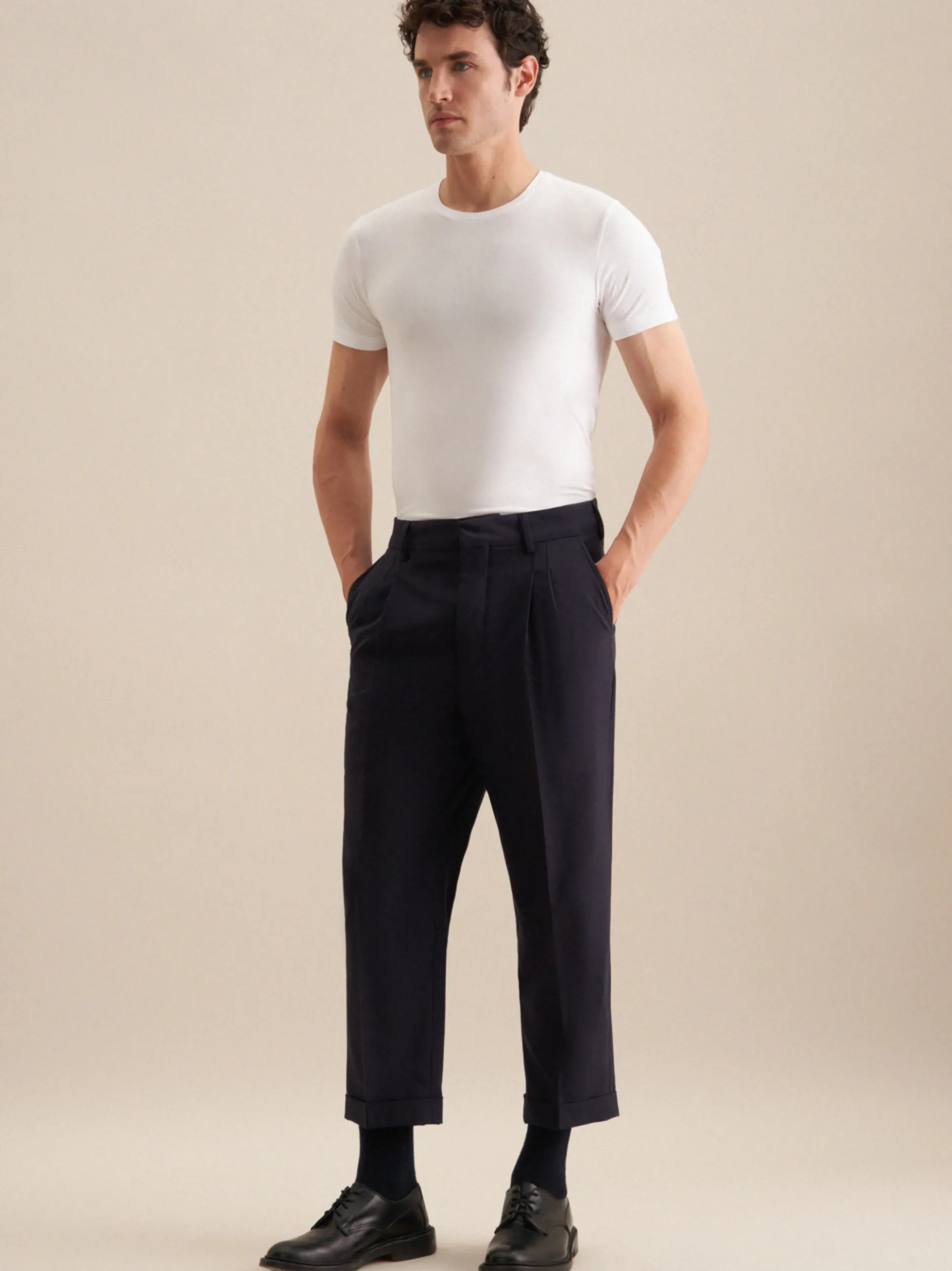 Seidensticker Herren T-Shirt - Regular Fit in weiß