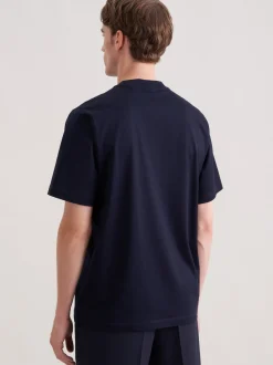 Seidensticker Herren T-Shirt - Regular Fit in marine
