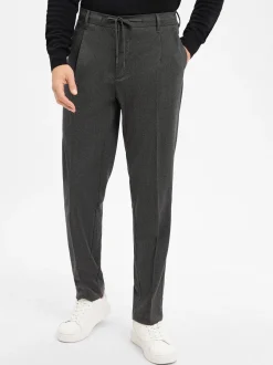 Selected Herren Bundfaltenhose - Leroy in anthrazit