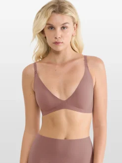 sloggi Damen Bügelloser BH - Blue ZERO Feel 20 THE UP in braun