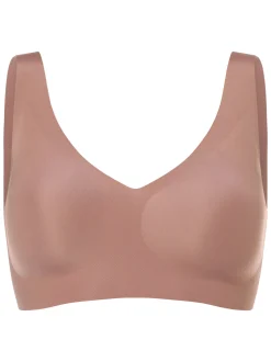 sloggi Damen Bustier - ZERO Feel - Bügellos - Wattiert in rosenholz
