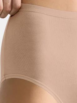 sloggi Damen High Waist Panty - 6er Pack GO Daily Cotton in beige