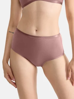 sloggi Damen High Waist Panty - 6er Pack GO Daily Cotton in braun